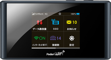 Y!mobile Pocket WiFi 305ZT(7GB) wifiレンタル | NETAGE